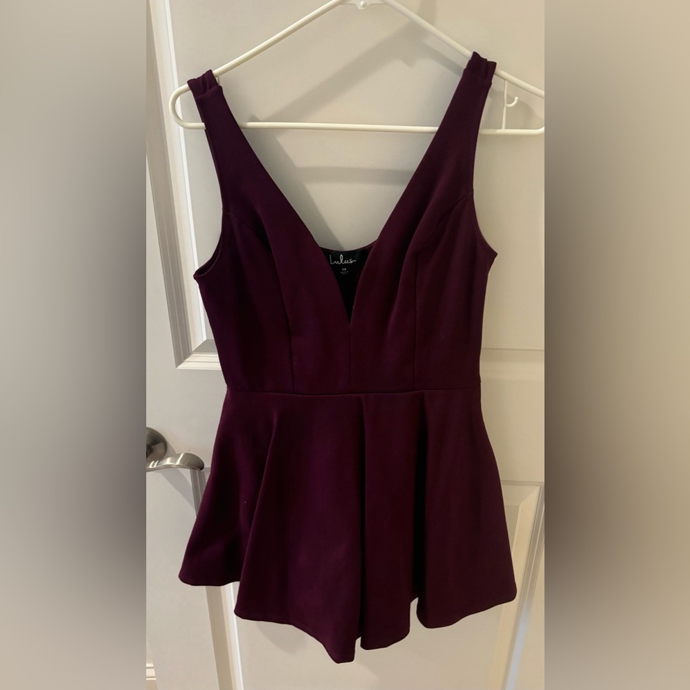 Lulu’s Deep V Dress with Shorts Underneath